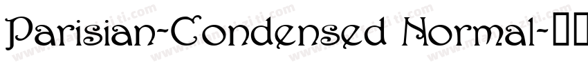 Parisian-Condensed Normal字体转换
